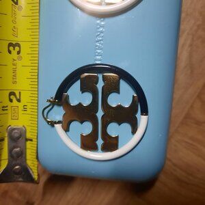 Tory Burch Black & White hoop earrings